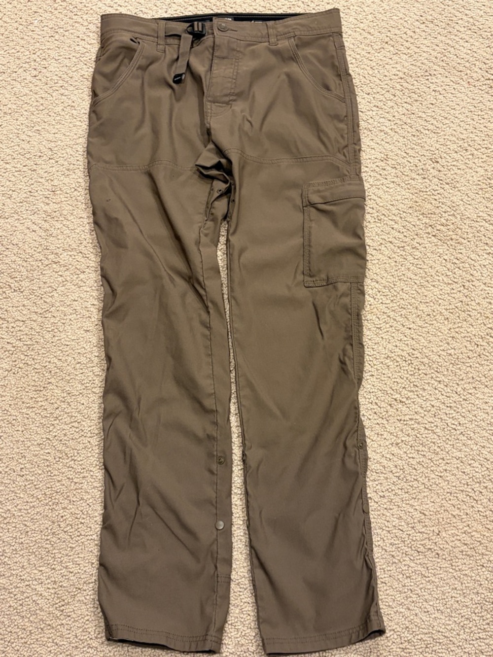 Prana Men’s pants slim fit 32 / 32 brown good use condition. See note.